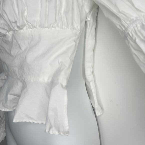 MAJORELLE Top Womens Size XS Puff Sleeve Milkmaid Regency Cottage Angelcore VSCO - Picture 7 of 10